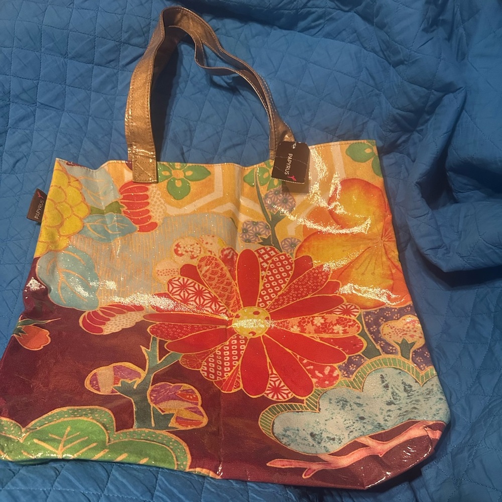 NWT Papyrus plastic tote